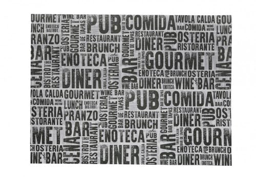 Infibra tányéralátét gourmet mintás 30x40cm 250 darab/csomag