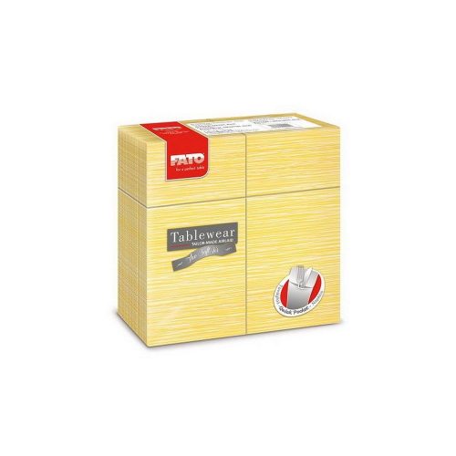 Fato airlaid szalvéta quick pocket millerighe mimosa 40x40cm 40 lapos