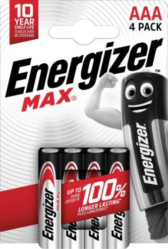 Energizer max alkáli mikro elem aaa b4