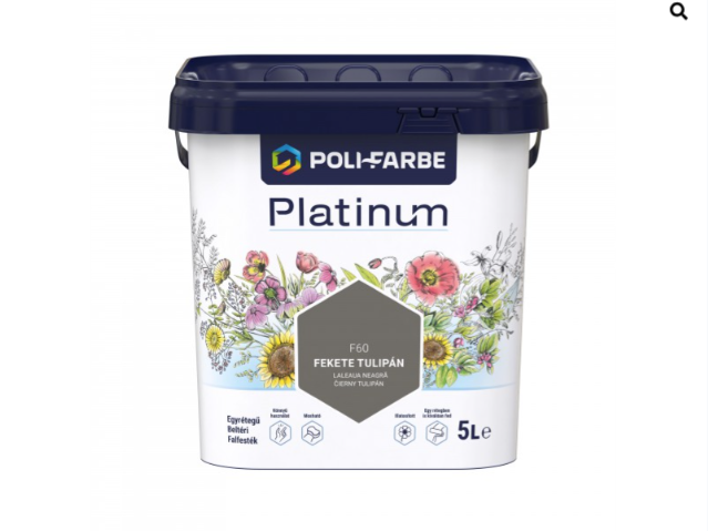 Polifarbe Platinum fekete tulipán f60 5l