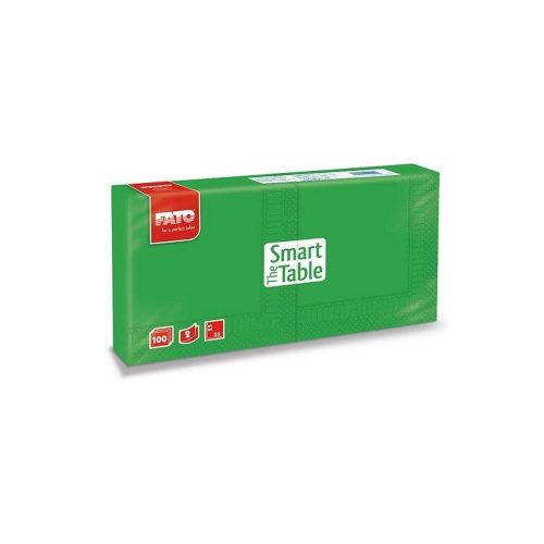Fato szalvéta smaragdzöld 25x25cm 2 rétegű 100 lap/csomag