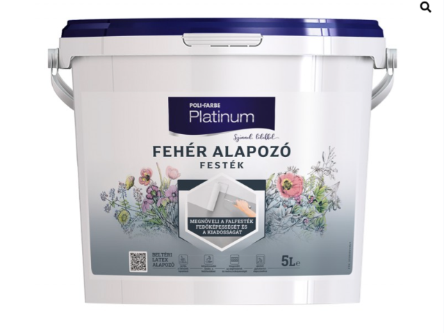 Polifarbe Platinum fehér alapozó festék 5l