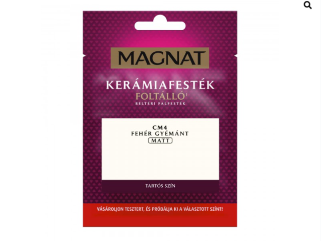 Polifarbe Magnat kerámiafesték teszter fehér gyémánt cm4 30ml