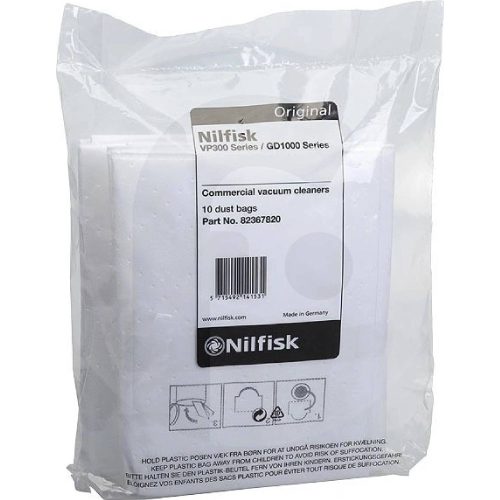 Nilfisk szintetikus porzsák vp300 10 db/csom