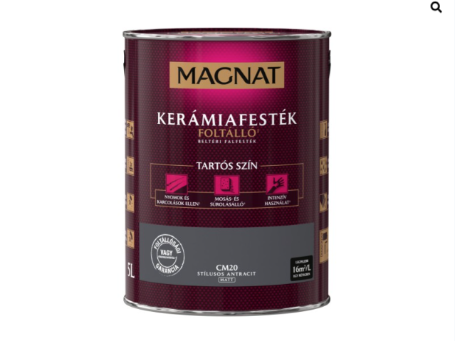 Polifarbe Magnat kerámiafesték stílusos antracit cm20 5l