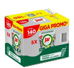 Jar mosogatógép kapszula 140 db-os Platinum Lemon