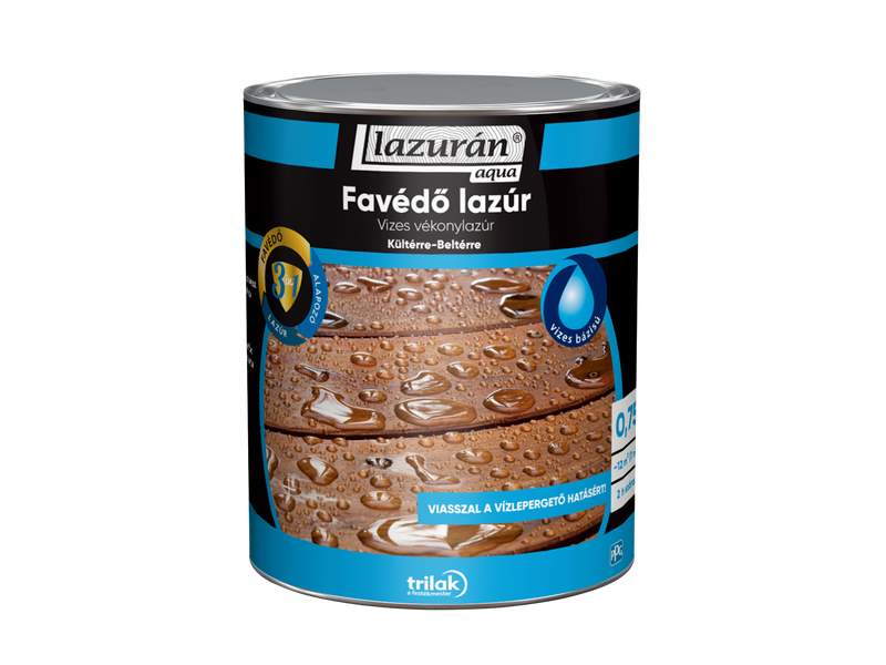 Lazurán aqua favédő lazúr 3in1 0,75 L