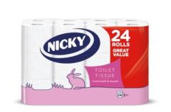 Nicky wc papír illatmentes 24 t. 3r. 95 lap