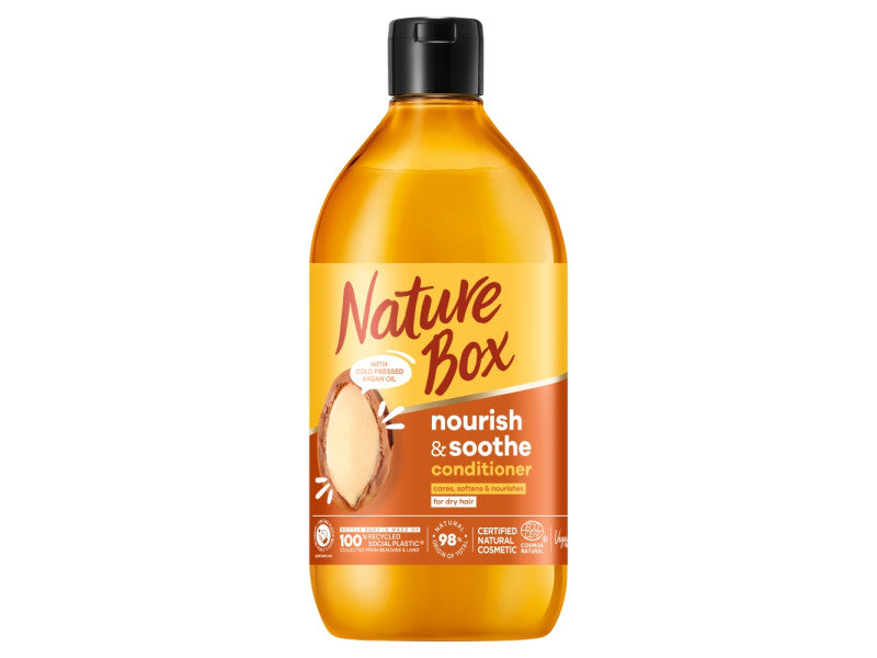 Nature box balzsam argán olajjal a puha hajért 385 ml