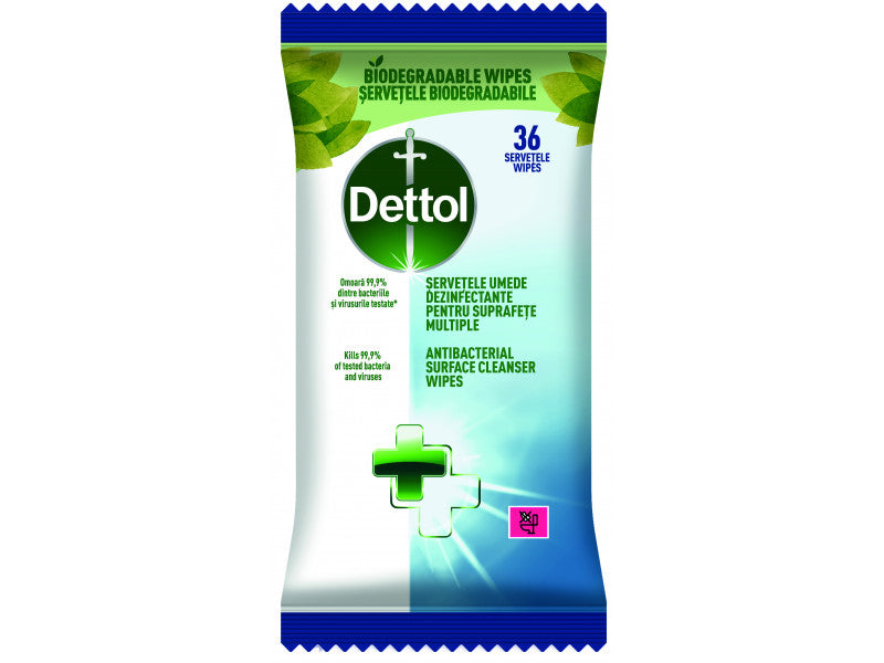 Dettol felülettisztító kendő Antibakteriális 36 db