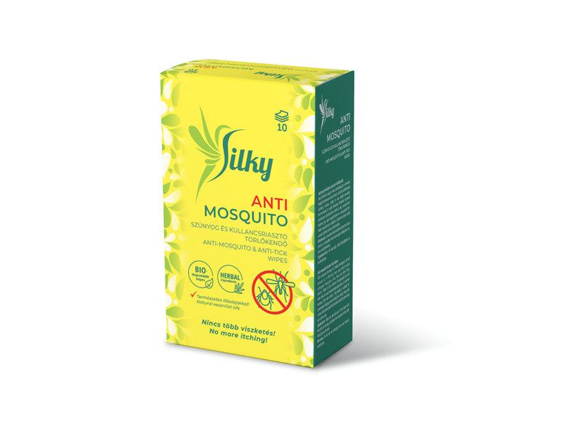 Silky Anti-Mosquito szúnyog és kullancsriasztó kendő 10db/doboz