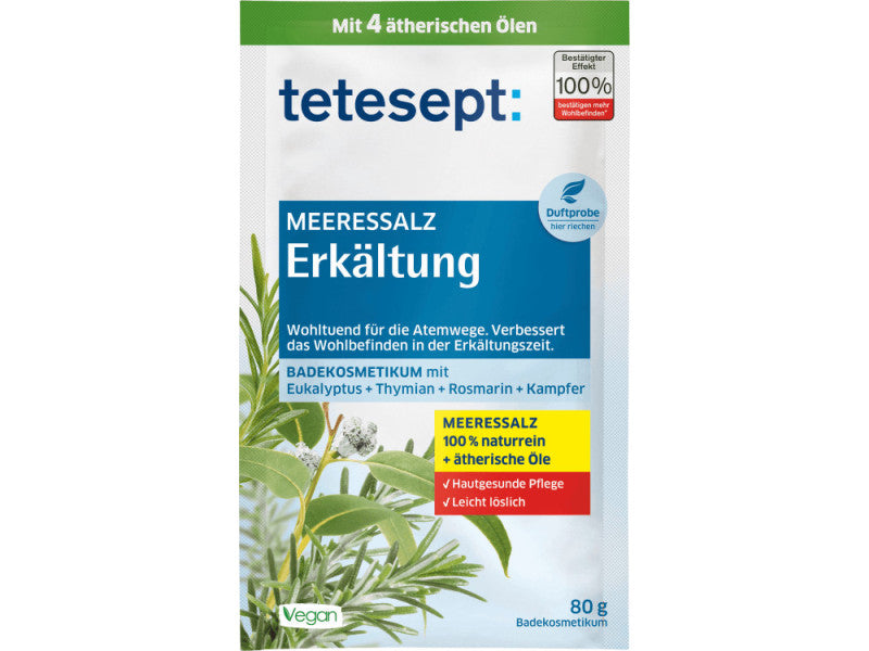 Tetesept fürdősó megfázás esetén 80g