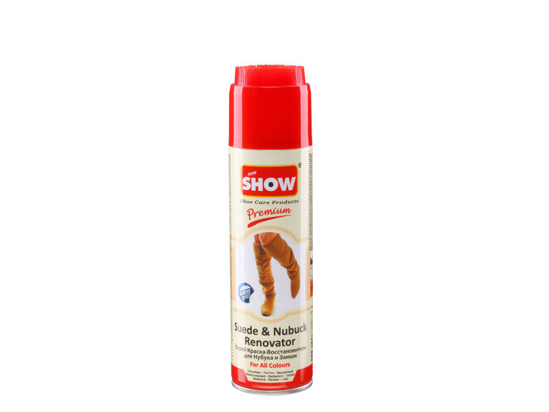SHOW Velúr és Nubuk bőr helyreállító spray kefés kupakkal 250 ml - átlátszó