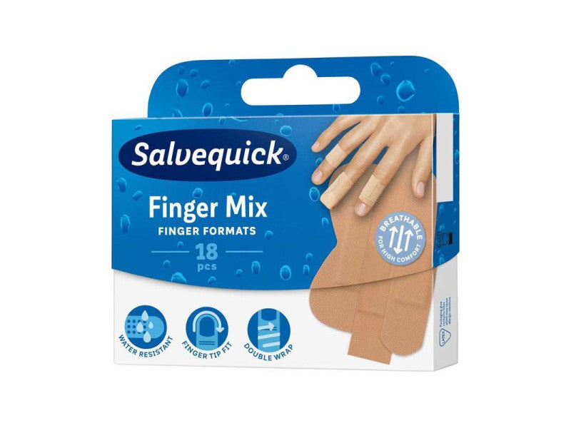 Salvequick sebtapasz Finger mix 18db-os
