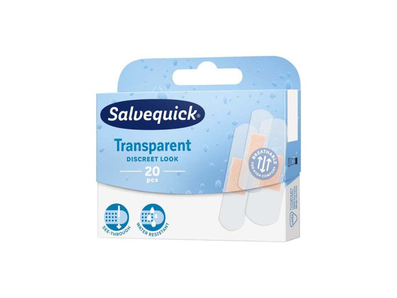 Salvequick sebtapasz Transparent 20db-os