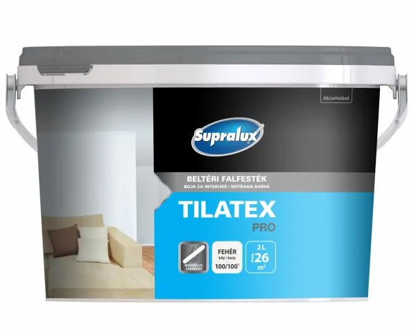 Supralux Tilatex Pro beltéri falfesték fehér 4 lit