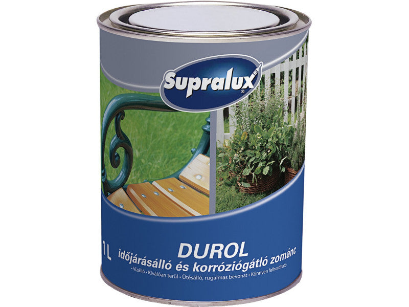 Supralux Durol időjárásálló zománc sötétbarna 1L